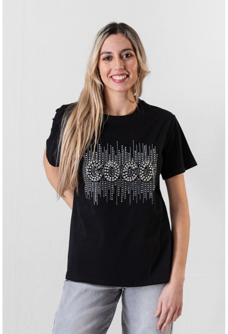 T-SHIRT COCO ΜΕ ΣΤΡΑΣ 1113