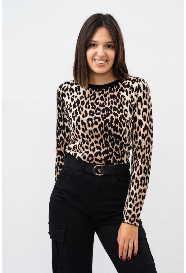 ΠΟΥΛΟΒΕΡ ΤΟΠ ANIMAL PRINT 93588