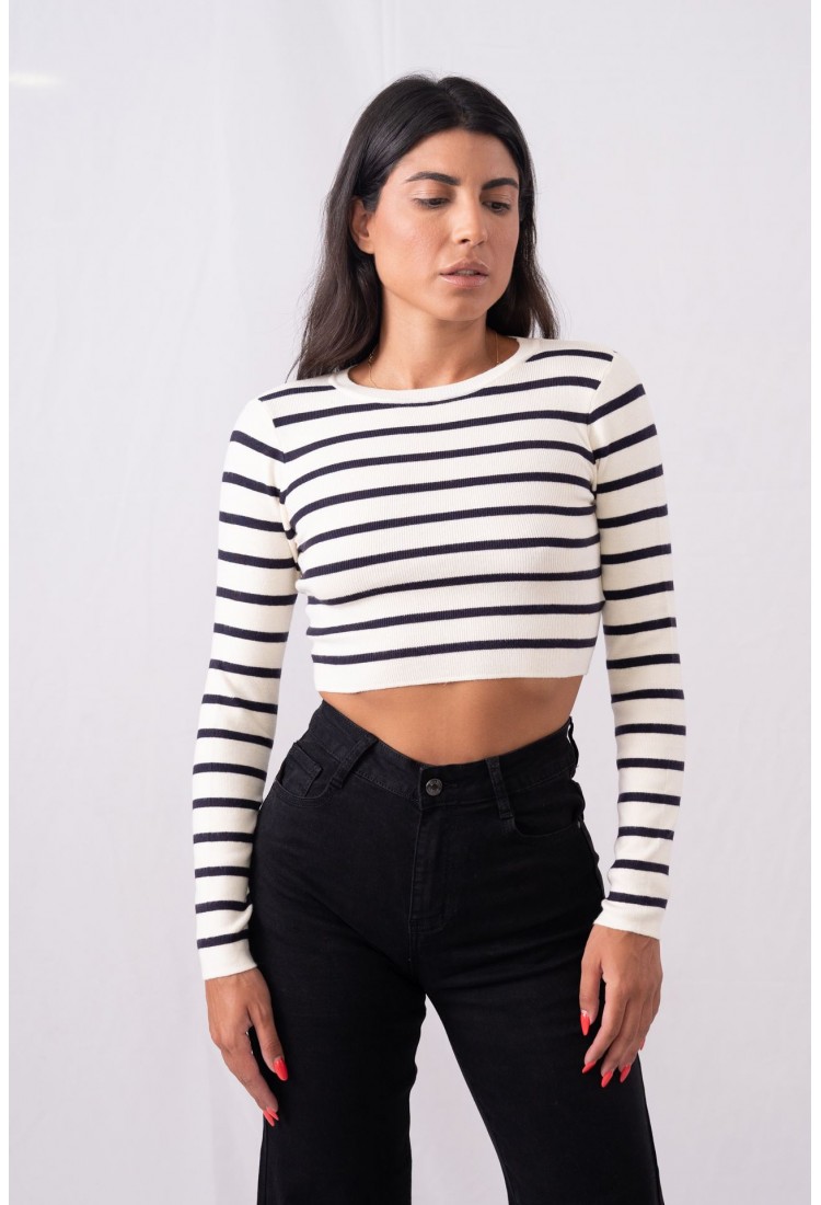 STRIPE TOP SWEATER 56355