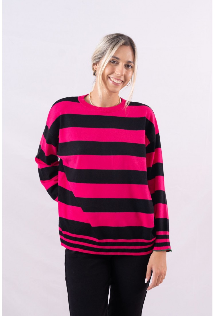 OVERSIDED STRIPE SWEATER 2036