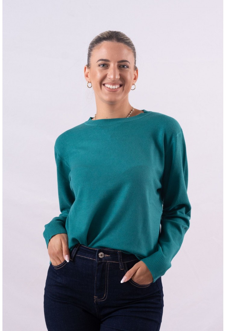 SWEATER WITH NECK CUT 8020